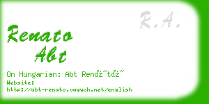 renato abt business card